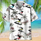 Surfing Coconut Hawaiian Shirt For Coastal Travel, Casual Events, And Comfortable Summer Wear