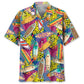 Surfing Nature Hawaiian Shirt For Summer Vacation, Beach Travel, And Casual Wear