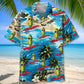 Surfing Pickle Hawaiian Shirt For Island Vacations, Resort Wear, And Relaxed Seasonal Style