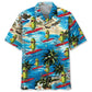 Surfing Pickle Hawaiian Shirt For Island Vacations, Resort Wear, And Relaxed Seasonal Style
