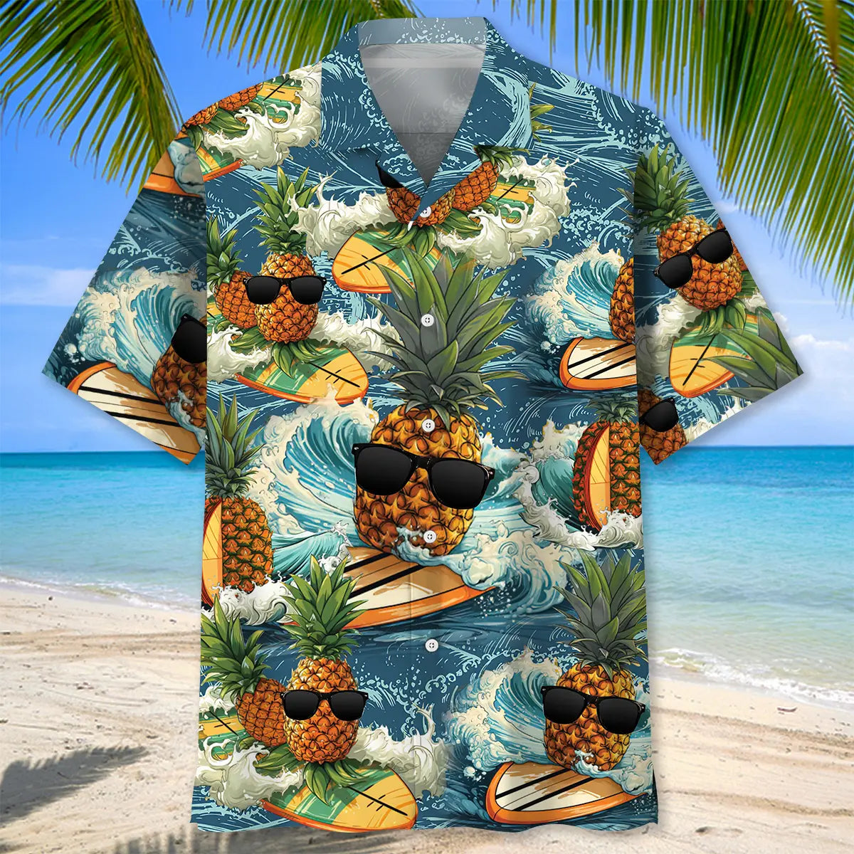 Surfing Pineapple Hawaiian Shirt For Beach Days, Weekend Events, And Thoughtful Gift Giving