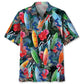 Tropical Surfing Hawaiian Shirt For Summer Vacation, Beach Travel, And Casual Wear