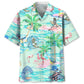 Tropical Surfing Skull Hawaiian Shirt For Tropical Holidays, Outdoor Gatherings, And Everyday Comfort