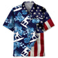 Tropical Surfing Flag Hawaiian Shirt For Resort Trips, Coastal Parties, And Warm Weather Style