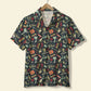 Island Summer Cute Surfing Aloha Surf Beach Cartoon Hawaiian Shirt For Summer Vacation, Beach Travel, And Casual Wear