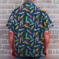 Island Summer Surfing Aloha Surfboard Hibiscus Pattern Hawaiian Shirt For Summer Vacation, Beach Travel, And Casual Wear