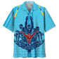 Swimming Creative Pattern Hawaiian Shirt For Coastal Travel, Casual Events, And Comfortable Summer Wear