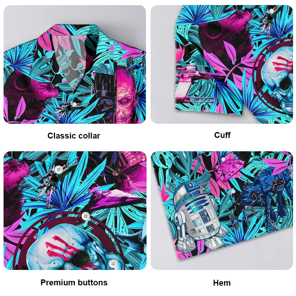 Halloween Tropical Friends Hawaiian Shirt For Beach Days, Summer Outings, And Thoughtful Gift Giving