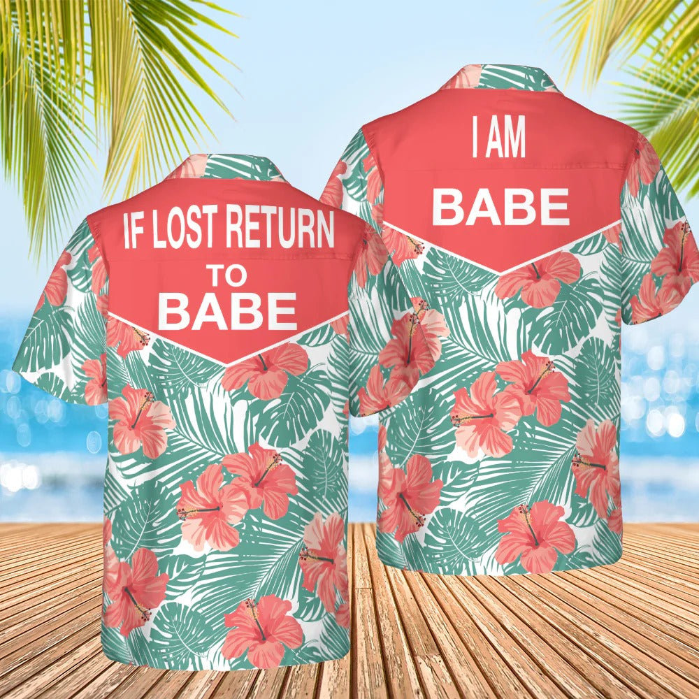 Couple Return Babe Matching Hawaiian Shirt For Resort Getaways And Comfortable Summer Activities