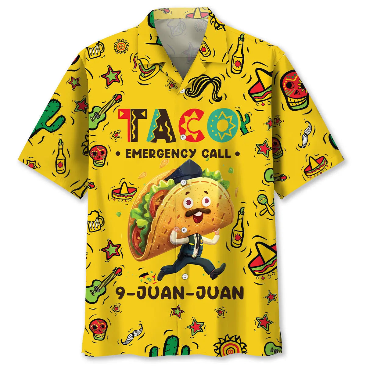 Taco Emergency Call Hawaiian Shirt For Relaxed Getaway, Tropical Retreat, And Daily Summer Wear
