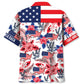 American Heritage Hawaiian Shirt For Family Vacation, Coastal Adventure, And Warm Weather Fashion
