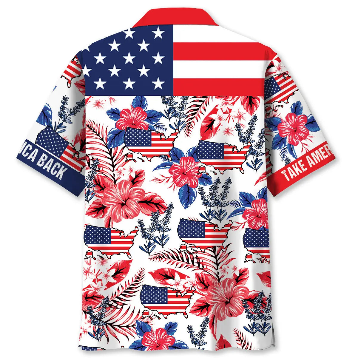 American Heritage Hawaiian Shirt For Family Vacation, Coastal Adventure, And Warm Weather Fashion