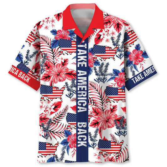 American Heritage Hawaiian Shirt For Relaxed Getaway, Resort Escape, And Summer Event Style
