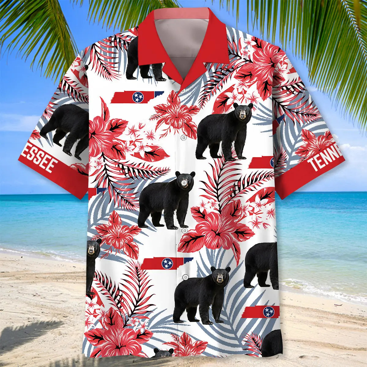 Tennessee Proud State Hawaiian Shirt For Family Vacation, Summer Gathering, And Coastal Casual Wear