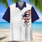 American Tennis Hawaiian Shirt For Holiday Gatherings, Coastal Trips, And Proud Seasonal Style