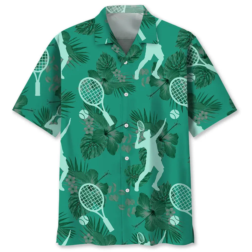 Tennis Kelly Green Hawaiian Shirt For Beach Days, Summer Outings, And Thoughtful Gift Giving