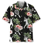 Floral Tennis Nature Hawaiian Shirt For Summer Vacation, Beach Travel, And Casual Wear