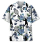 Tennis White Nature Hawaiian Shirt For Resort Trips, Coastal Parties, And Warm Weather Style