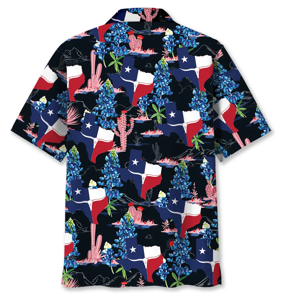 Texas Cactus Longhorn Hawaiian Shirt