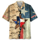 Texas Creative Pattern Hawaiian Shirt For Coastal Travel, Casual Events, And Comfortable Summer Wear