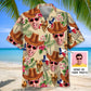 Texas Cowboy Personalized Photo Hawaiian Shirt For Coastal Travel, Casual Events, And Comfortable Summer Wear