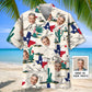 Texas Desert Personalized Photo Face Hawaiian Shirt For Tropical Holidays, Outdoor Gatherings, And Everyday Comfort