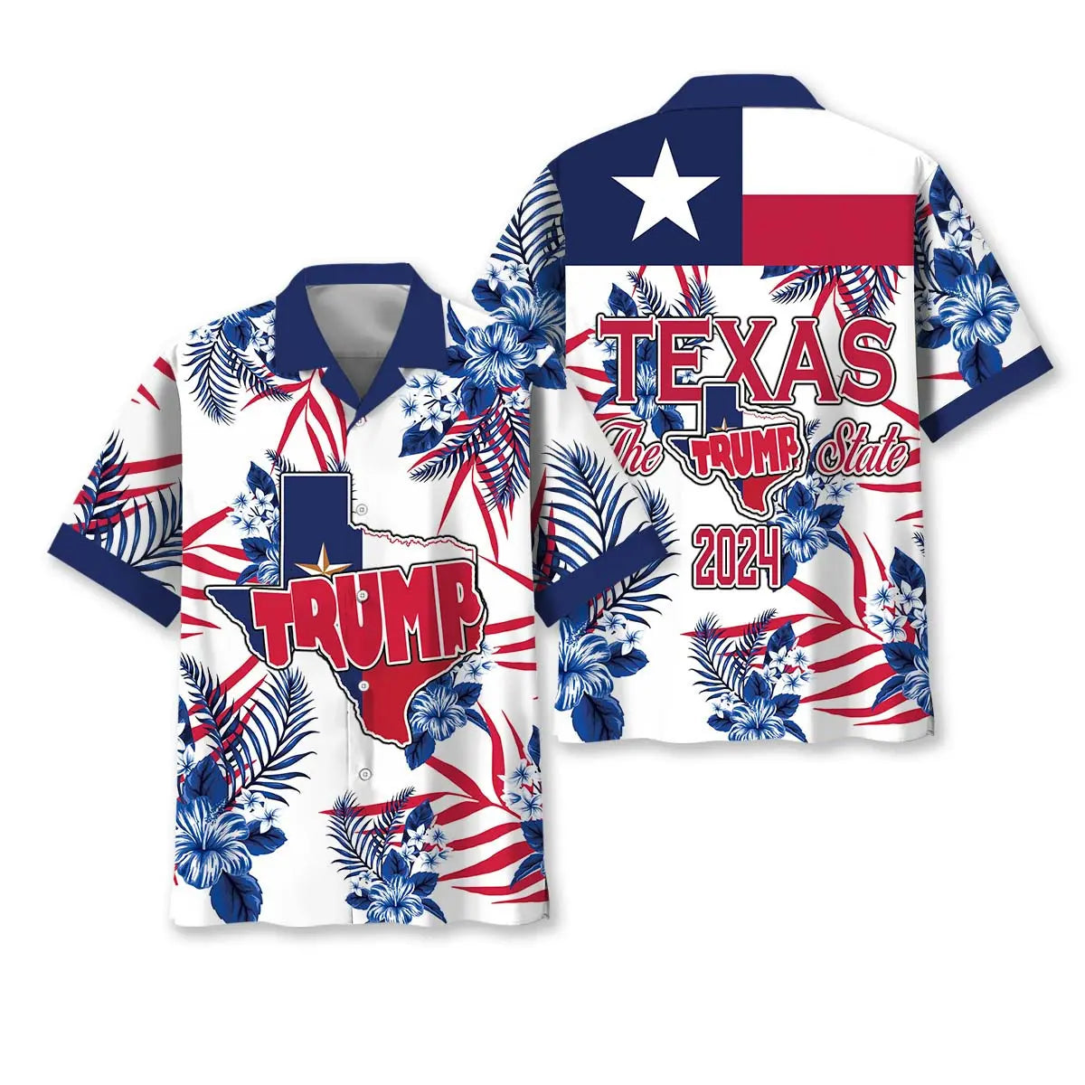 Texas State Hawaiian Shirt For Tropical Retreat And Summer Event Style