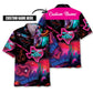Texas State Neon Custom Name Hawaiian Shirt For Beachside Event And Casual Outdoor Style