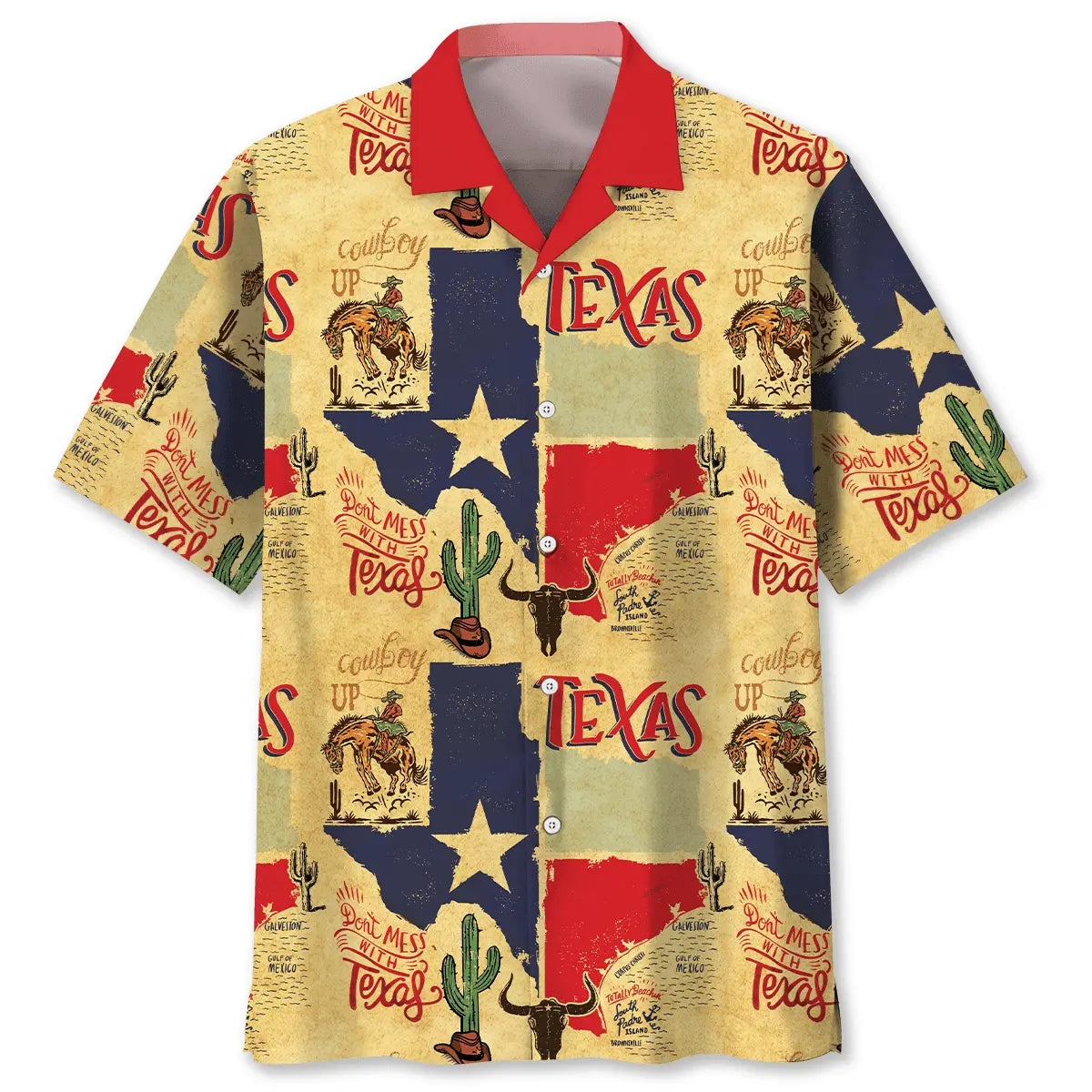 Texas State Vintage Custom Name Hawaiian Shirt For Summer Road Trip, Tropical Holiday, And Comfortable Travel Wear