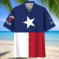Texas Heritage Hawaiian Shirt For Resort Trips, Coastal Parties, And Warm Weather Style