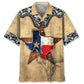 Texas The Lone Star State Pocket Hawaiian Shirt For Beach Travel, Relaxed Getaway, And Coastal Style
