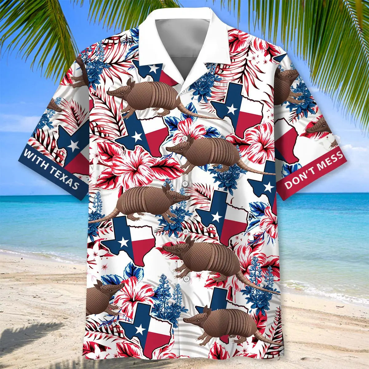 Texas Tropical Hawaiian Shirt For Seasonal Celebration And Summer Party Style