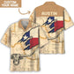 Vintage Texas Custom Hawaiian Shirt For Coastal Travel, Casual Events, And Comfortable Summer Wear