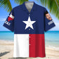 Lone Star Heritage Custom Personalized Photo Hawaiian Shirt For Summer Vacation, Beach Travel, And Casual Wear