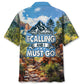 Mountain Adventure Hawaiian Shirt For Beach Travel, Cruise Journey, And Daily Summer Wear