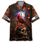 Power Virginia Heritage Hawaiian Shirt For Summer Vacation, Beach Travel, And Casual Wear