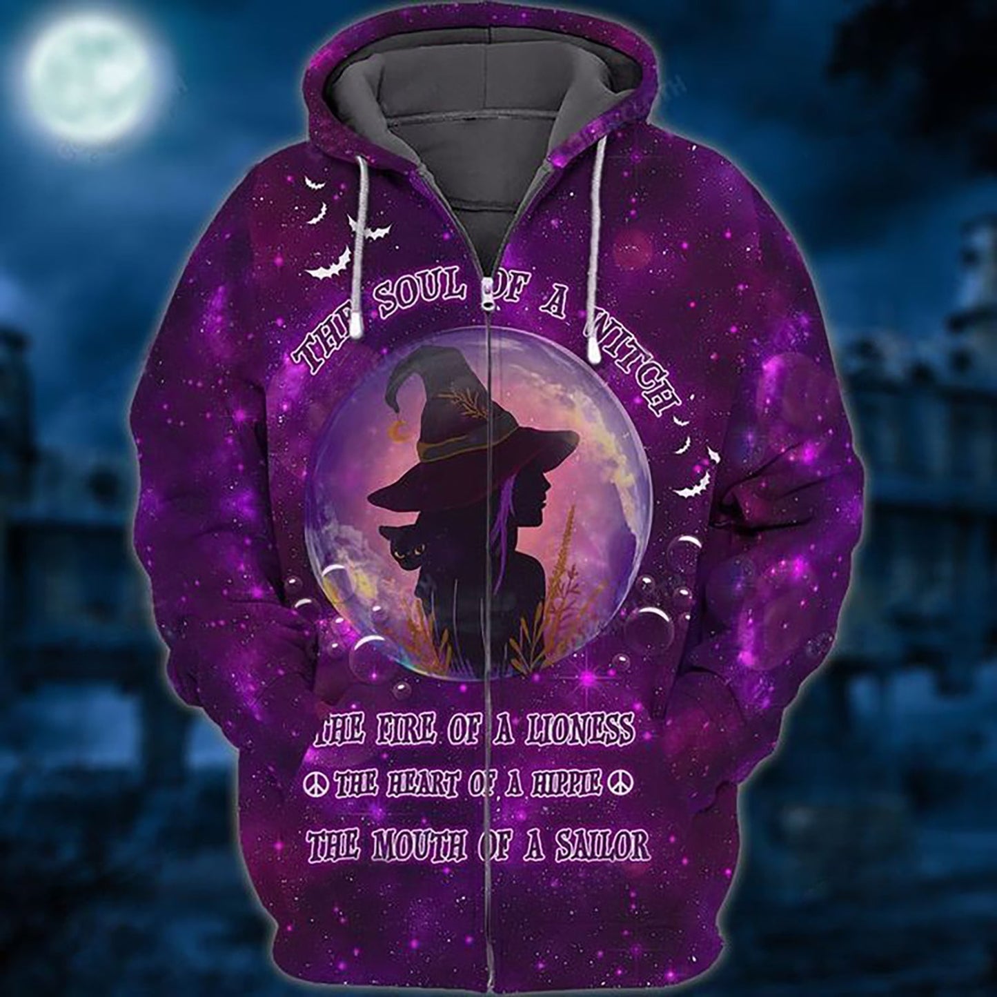 Mystic Witch Soul Hoodie For Halloween Style Outdoor Activities And Relaxed Outfits