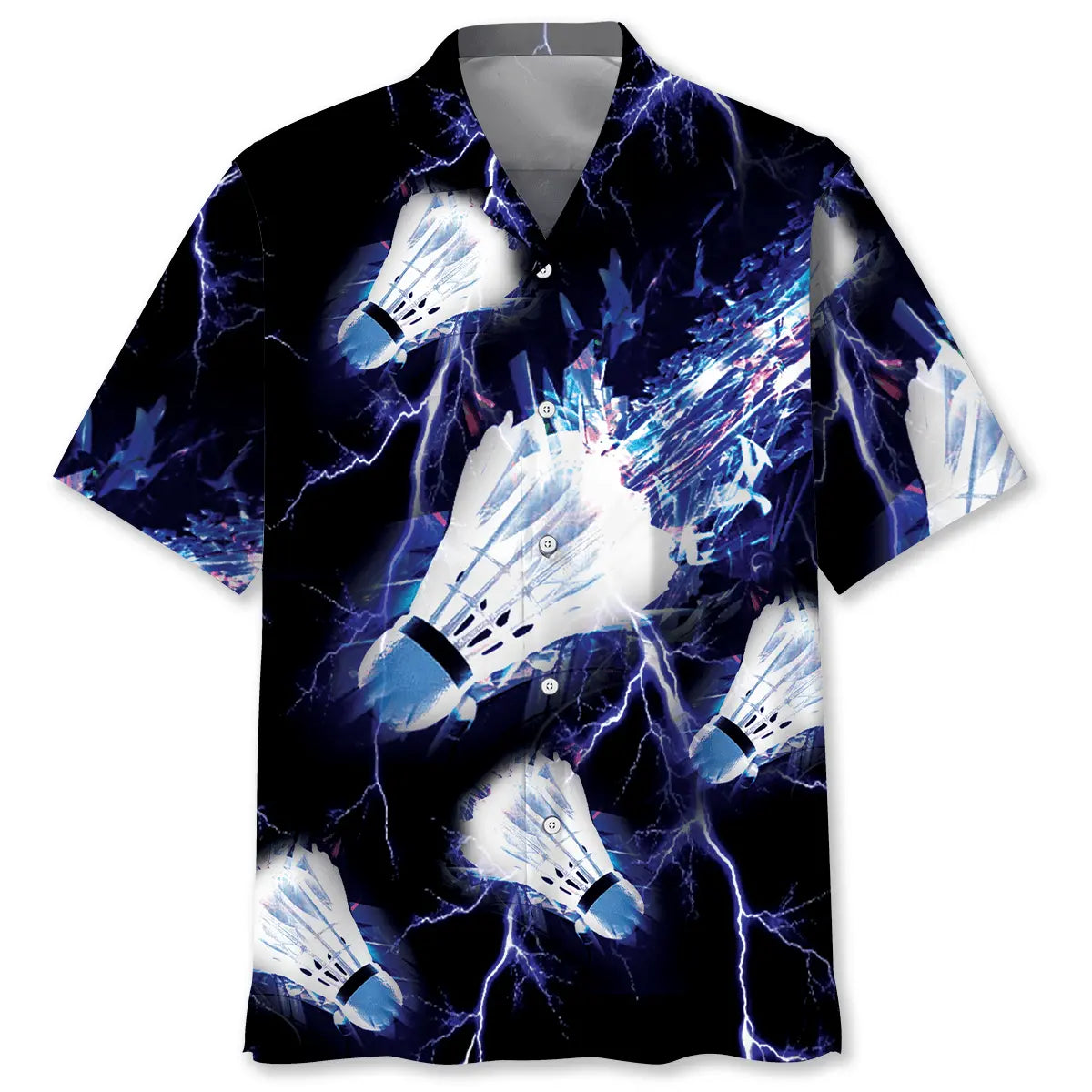 Thunder Badminton Hawaiian Shirt For Resort Trips, Coastal Parties, And Warm Weather Style