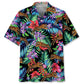 Tropical Tiger Hawaiian Shirt For Summer Vacation, Beach Travel, And Casual Wear