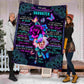 Flower Butterfly To My Beautiful Daughter Flannel Blanket For Cozy Bedroom Sofa Decor