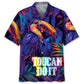 Toucan Do That Rainbow Hawaiian Shirt For Warm Weather Outing And Beachside Style