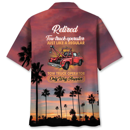 Tow Truck Operator Retirement Hawaiian Shirt For Coastal Adventure And Thoughtful Gifting