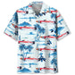 Tropical Boat Racing Hawaiian Shirt For Resort Escape, Poolside Gathering, And Comfortable Travel Wear