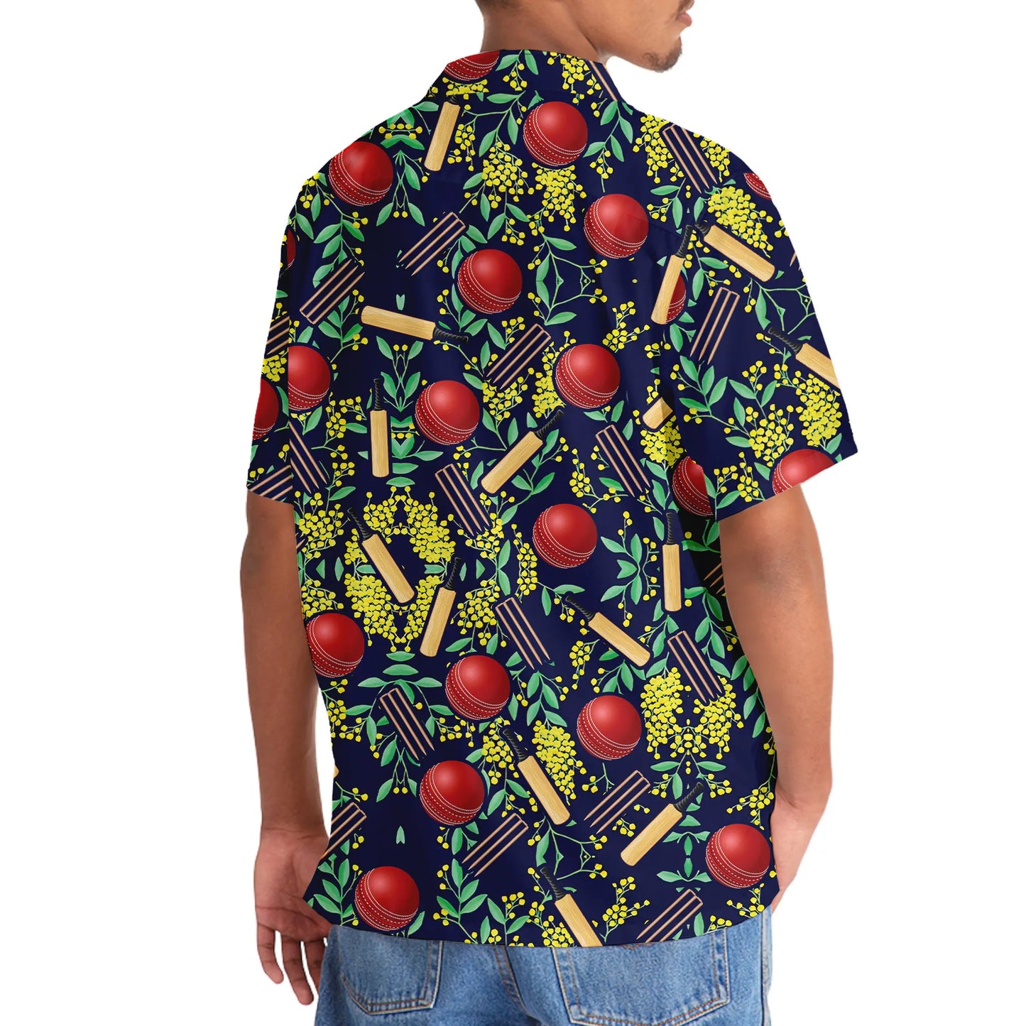 Colorful Tropical Cricket Winner Hawaiian Shirt For Active Holidays, Resort Trips, And Warm Weather Gatherings
