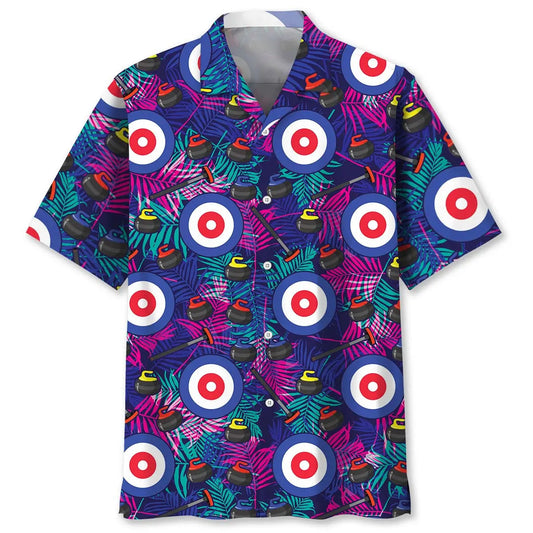 Tropical Curling Hawaiian Shirt For Beach Days, Coastal Adventures, And Thoughtful Gift Giving