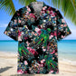 Tropical Dirt Bike Racing Hawaiian Shirt For Racing Fans, Summer Outings, And Relaxed Vacation Wear
