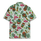 Tropical Island Tiki Flamingo Aloha Hawaiian Shirt For Tropical Holidays, Outdoor Gatherings, And Everyday Comfort