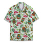 Tropical Island Tiki Flamingo Aloha Hawaiian Shirt For Tropical Holidays, Outdoor Gatherings, And Everyday Comfort