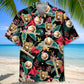 Floral Tropical Baseball Gloves Hawaiian Shirt For Tropical Holidays, Outdoor Gatherings, And Everyday Comfort
