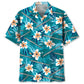 Tropical Flute Hawaiian Shirt For Summer Vacation, Beach Travel, And Casual Wear
